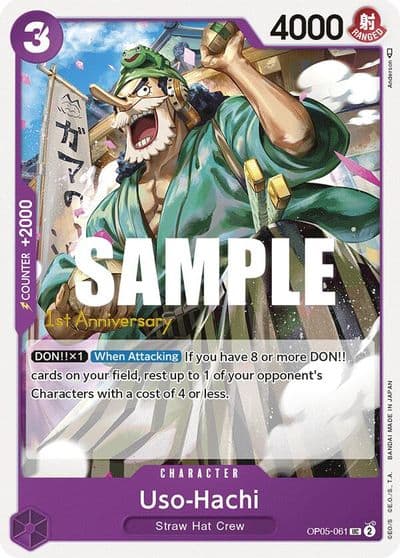 Uso Hachi Awakening of the New Era: 1st Anniversary Tournament Cards One Piece card