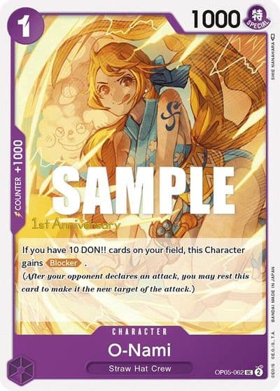 O Nami Awakening of the New Era: 1st Anniversary Tournament Cards One Piece card