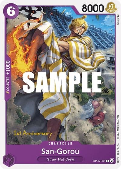 San Gorou Awakening of the New Era: 1st Anniversary Tournament Cards One Piece card