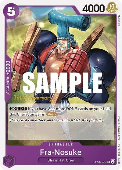 Fra Nosuke Awakening of the New Era: 1st Anniversary Tournament Cards One Piece card