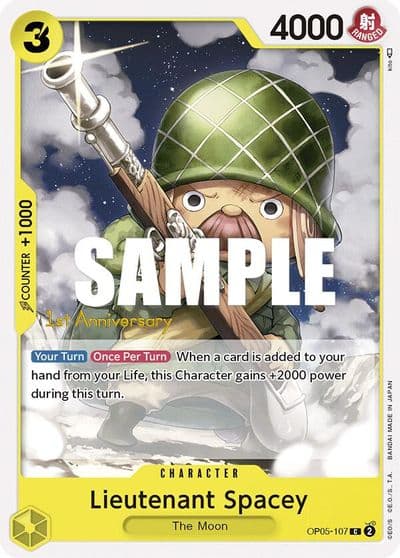 Lieutenant Spacey Awakening of the New Era: 1st Anniversary Tournament Cards One Piece card