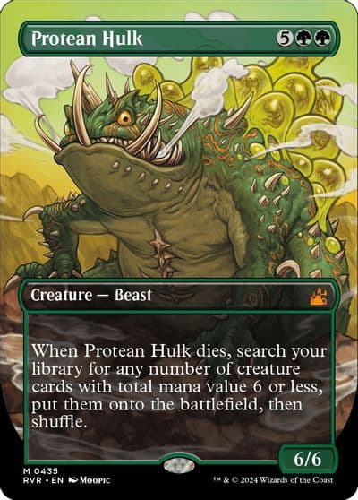 Protean Hulk Anime Borderless Ravnica Remastered Magic card