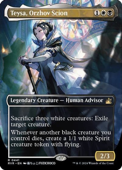 Teysa Orzhov Scion Anime Borderless Ravnica Remastered Magic card