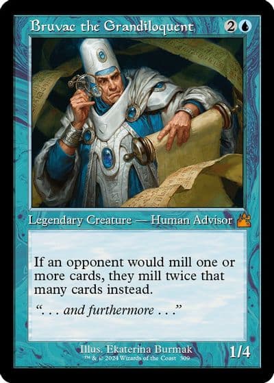 Bruvac the Grandiloquent Retro Frame Ravnica Remastered Magic card