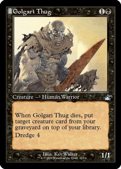 Golgari Thug Retro Frame Ravnica Remastered Magic card