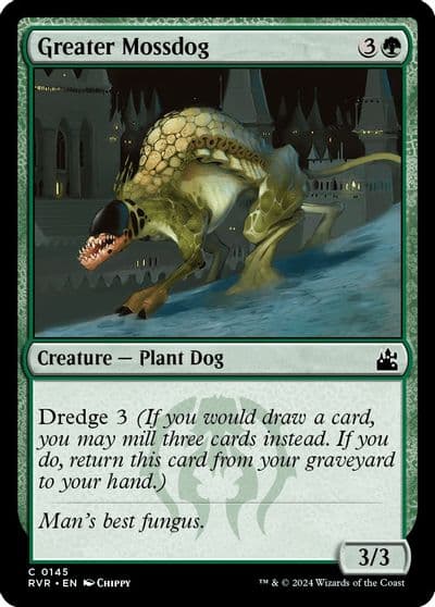 Greater Mossdog Ravnica Remastered Magic card