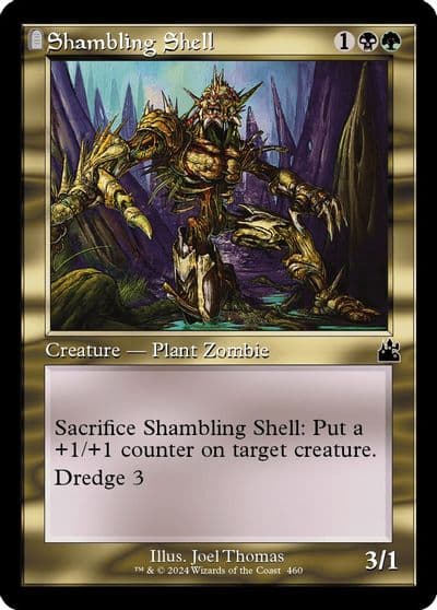 Shambling Shell Retro Frame Ravnica Remastered Magic card