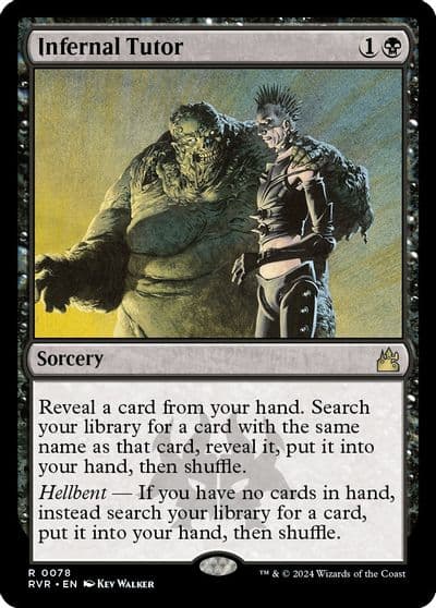 Infernal Tutor Ravnica Remastered Magic card