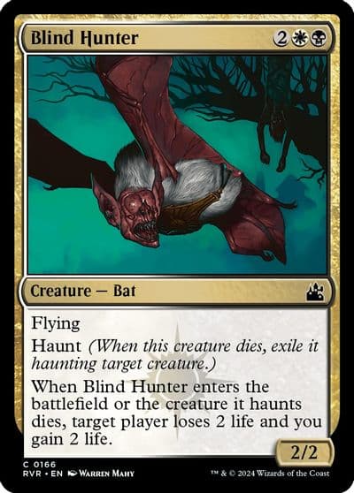 Blind Hunter Ravnica Remastered Magic card