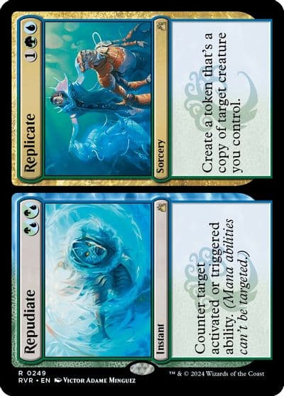 Repudiate Replicate Ravnica Remastered Magic card