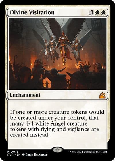 Divine Visitation Ravnica Remastered Magic card