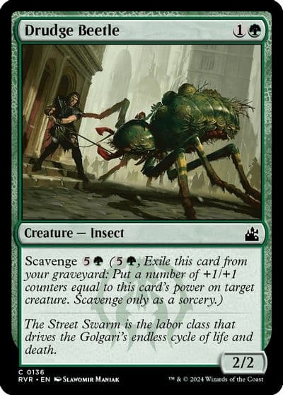 Drudge Beetle Ravnica Remastered Magic card