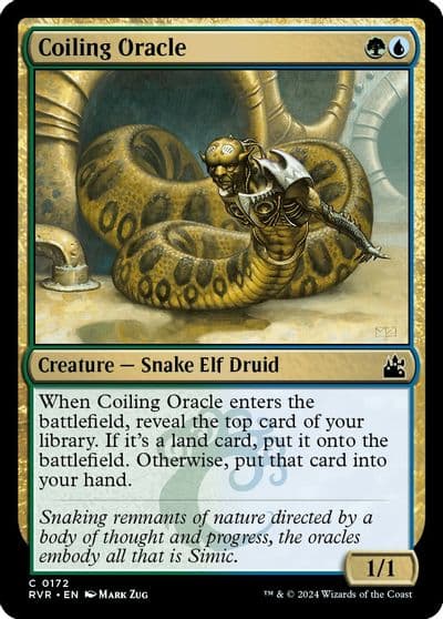 Coiling Oracle Ravnica Remastered Magic card