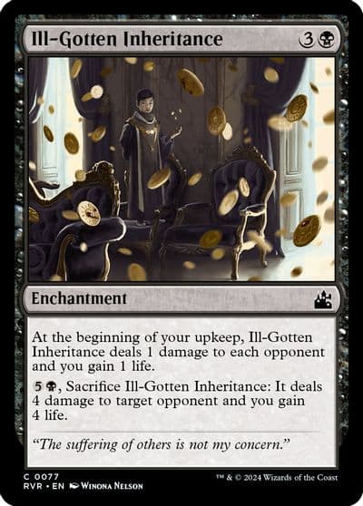 Ill Gotten Inheritance Ravnica Remastered Magic card