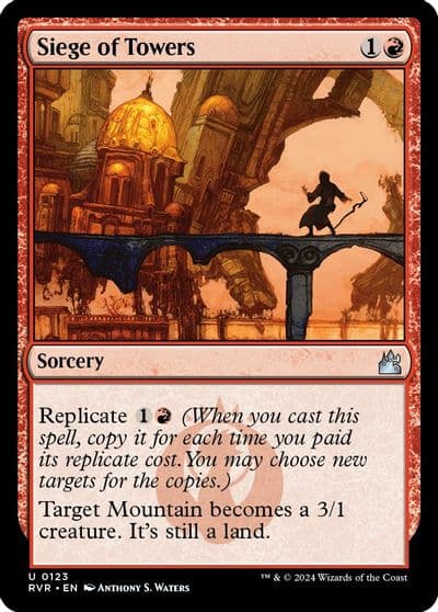 Siege of Towers Ravnica Remastered Magic card