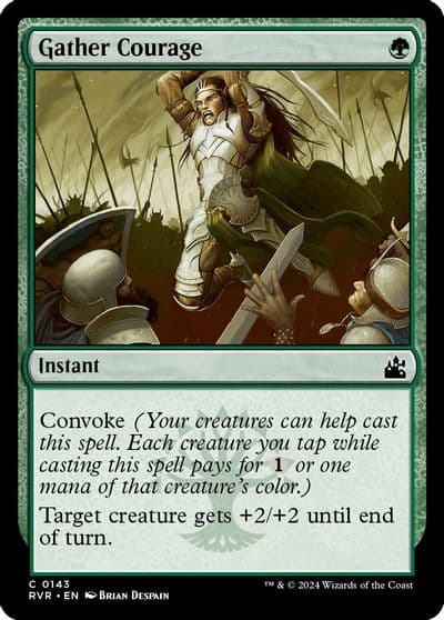 Gather Courage Ravnica Remastered Magic card