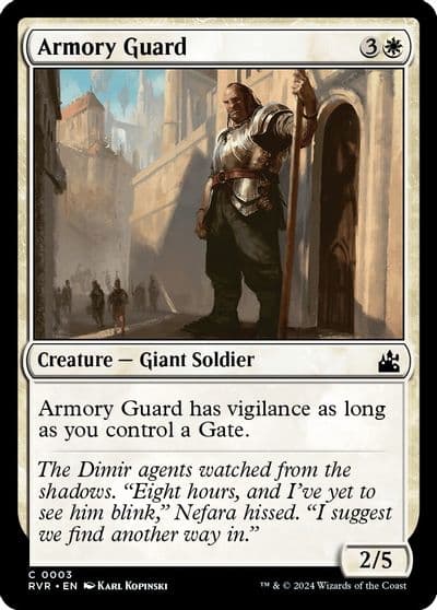 Armory Guard Ravnica Remastered Magic card