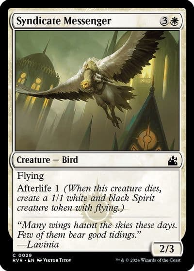 Syndicate Messenger Ravnica Remastered Magic card