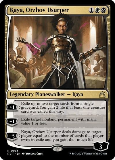 Kaya Orzhov Usurper Ravnica Remastered Magic card
