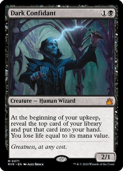 Dark Confidant Ravnica Remastered Magic card