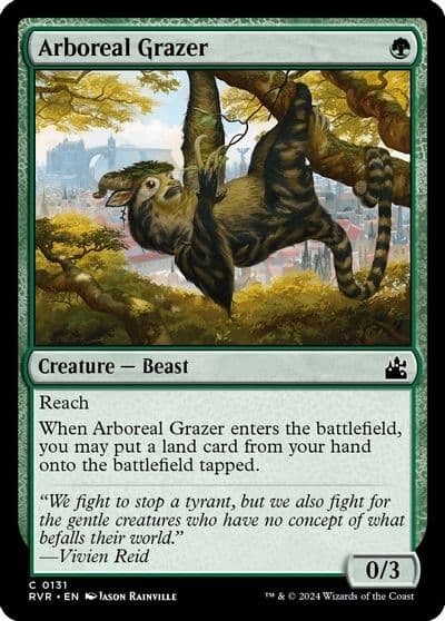 Arboreal Grazer Ravnica Remastered Magic card