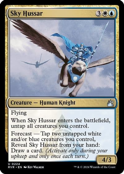 Sky Hussar Ravnica Remastered Magic card