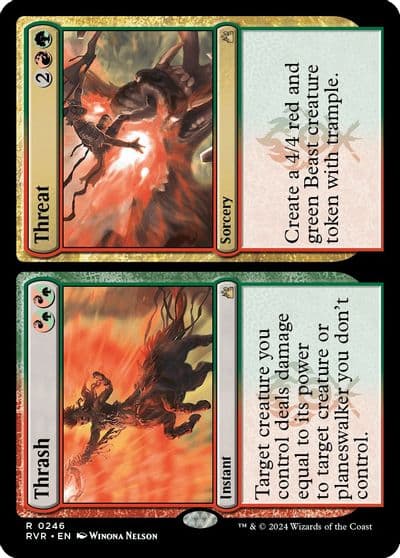 Thrash Threat Ravnica Remastered Magic card