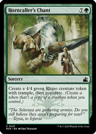 Horncallers Chant Ravnica Remastered Magic card