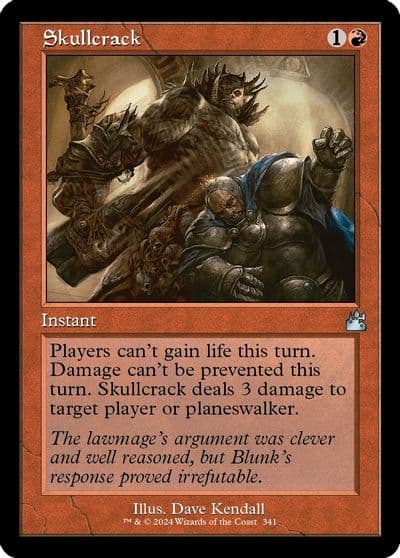 Skullcrack Retro Frame Ravnica Remastered Magic card