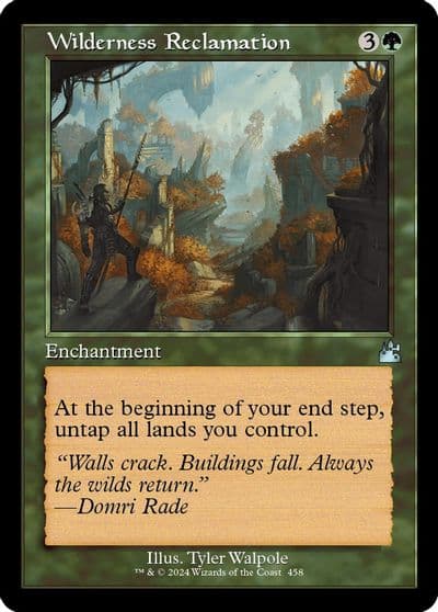 Wilderness Reclamation Retro Frame Ravnica Remastered Magic card