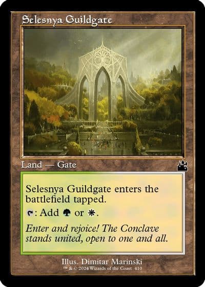 Selesnya Guildgate Retro Frame Ravnica Remastered Magic card