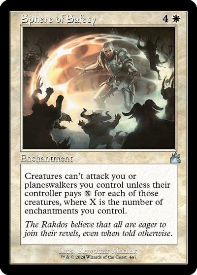 Sphere of Safety Retro Frame Ravnica Remastered Magic card