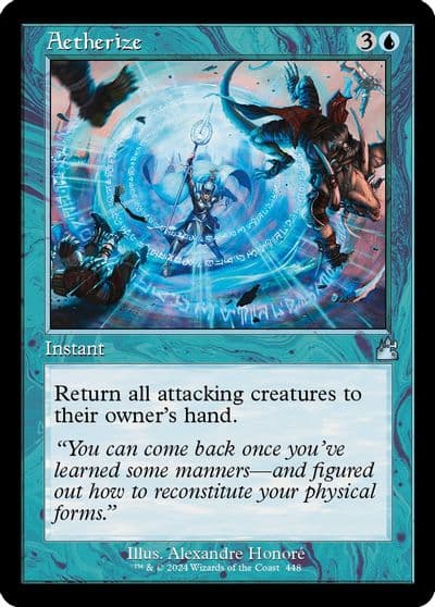 Aetherize Retro Frame Ravnica Remastered Magic card
