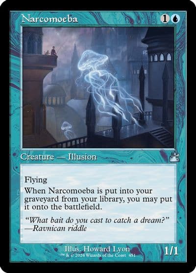Narcomoeba Retro Frame Ravnica Remastered Magic card