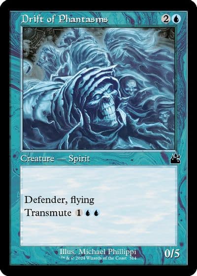 Drift of Phantasms Retro Frame Ravnica Remastered Magic card