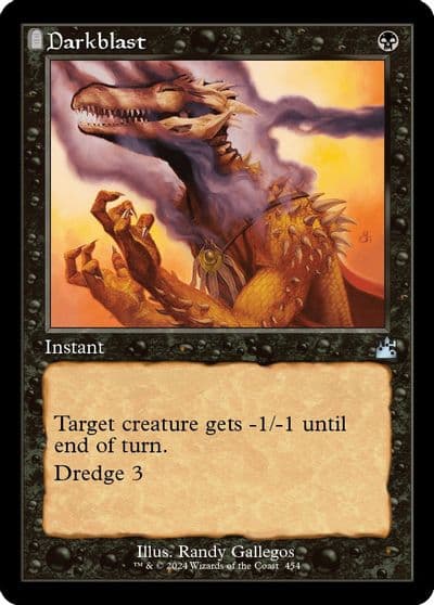 Darkblast Retro Frame Ravnica Remastered Magic card