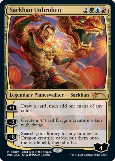 Sarkhan Unbroken Year of the Dragon 2024 Standard Showdown Promos Magic card
