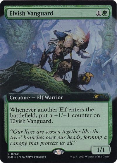 Elvish Vanguard Extended Art Secret Lair Drop Series Magic card