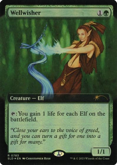 Wellwisher Extended Art Secret Lair Drop Series Magic card