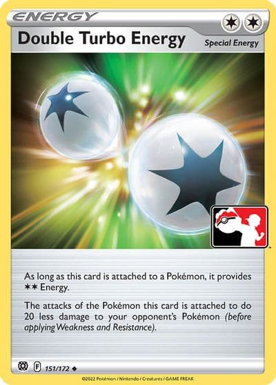 Double Turbo Energy (Cosmos Holo) Prize Pack Series Cards Pokemon card