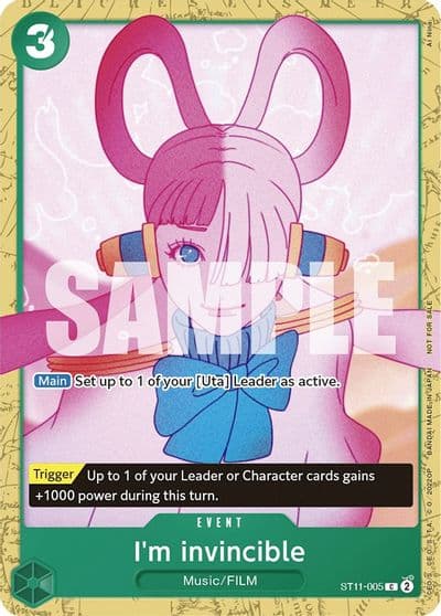 Im invincible Starter Deck 11 Uta Deck Battle One Piece Promotion Cards One Piece card