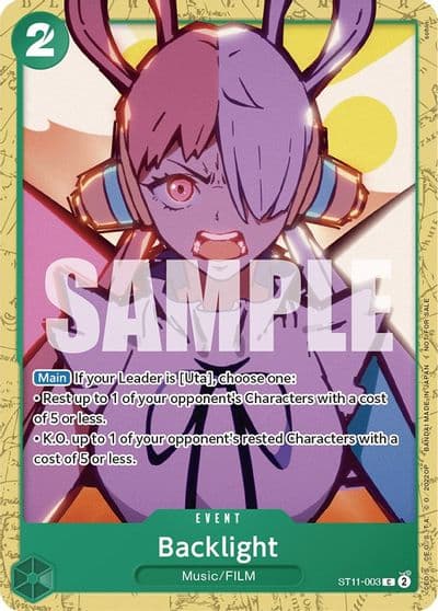 Backlight Starter Deck 11 Uta Deck Battle One Piece Promotion Cards One Piece card