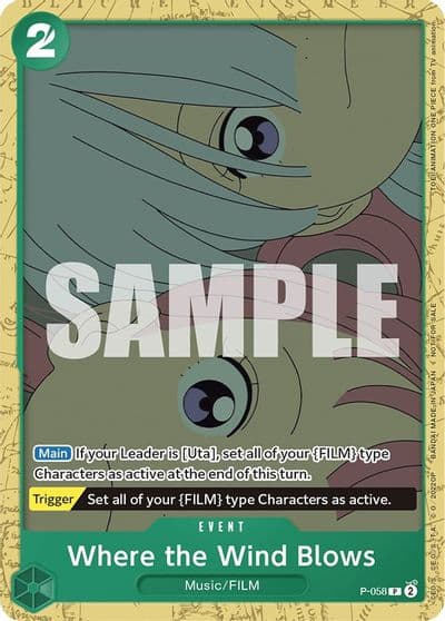 Where the Wind Blows Starter Deck 11 Uta Deck Battle One Piece Promotion Cards One Piece card