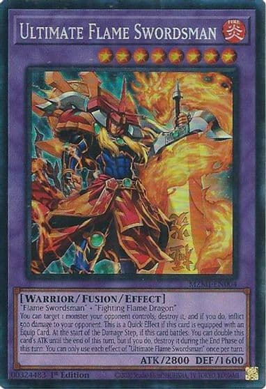 Ultimate Flame Swordsman CR Maze of Millennia Yu-Gi-Oh! card