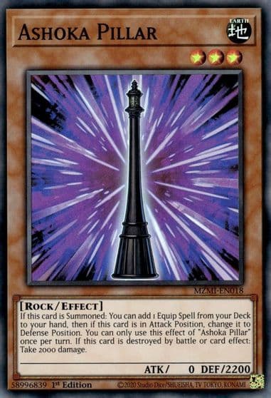 Ashoka Pillar Maze of Millennia Yu-Gi-Oh! card