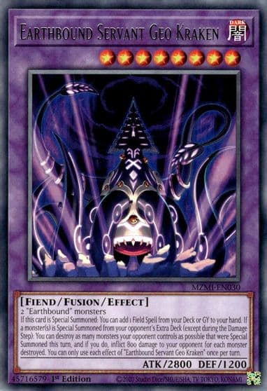Earthbound Servant Geo Kraken Maze of Millennia Yu-Gi-Oh! card