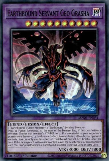 Earthbound Servant Geo Grasha Maze of Millennia Yu-Gi-Oh! card