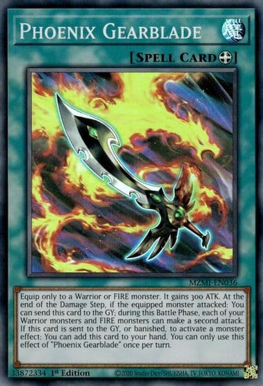 Phoenix Gearblade Maze of Millennia Yu-Gi-Oh! card