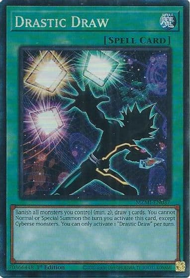 Drastic Draw CR Maze of Millennia Yu-Gi-Oh! card