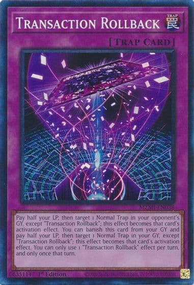 Transaction Rollback CR Maze of Millennia Yu-Gi-Oh! card